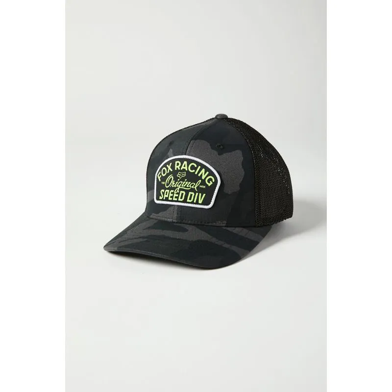 Fox Youth OG Flexfit Hat Black Camo 